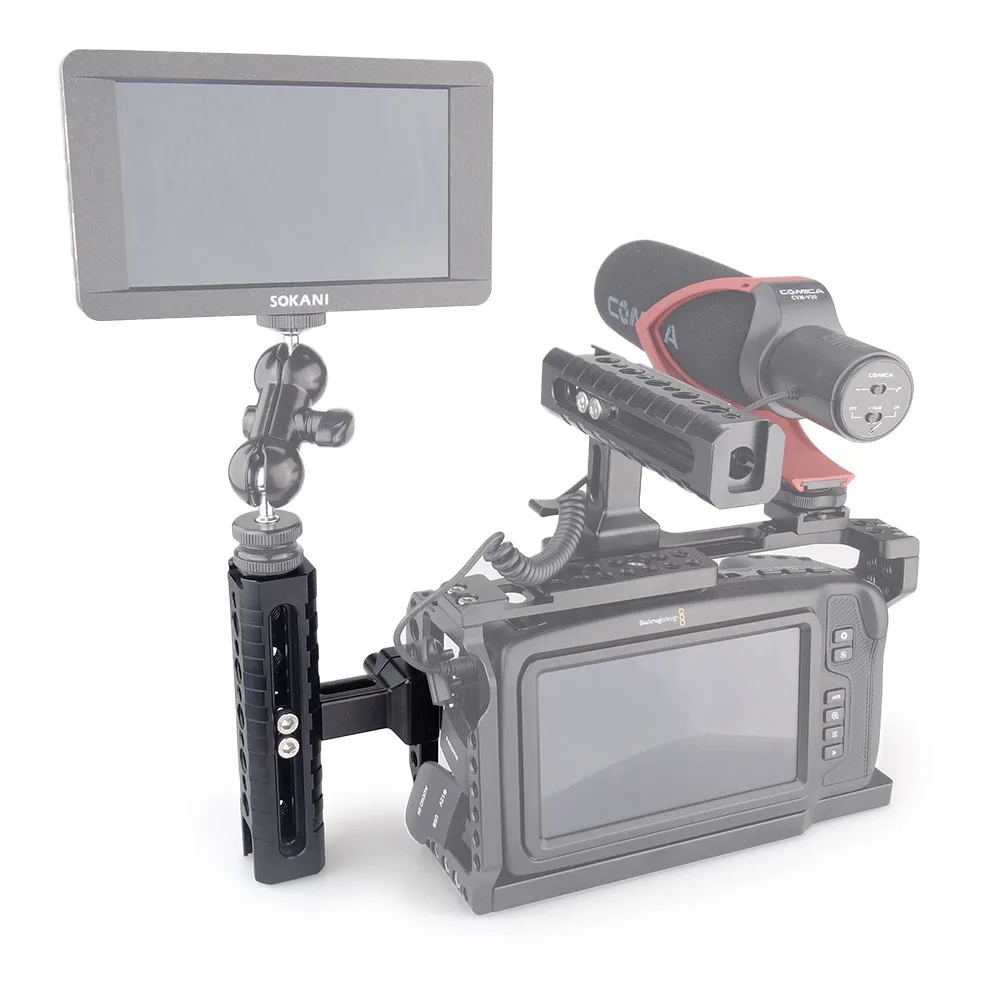 MAGICRIG Quick Release NATO Сырная верхняя ручка с холодным башмаком для камеры DSLR клетка для видеокамеры