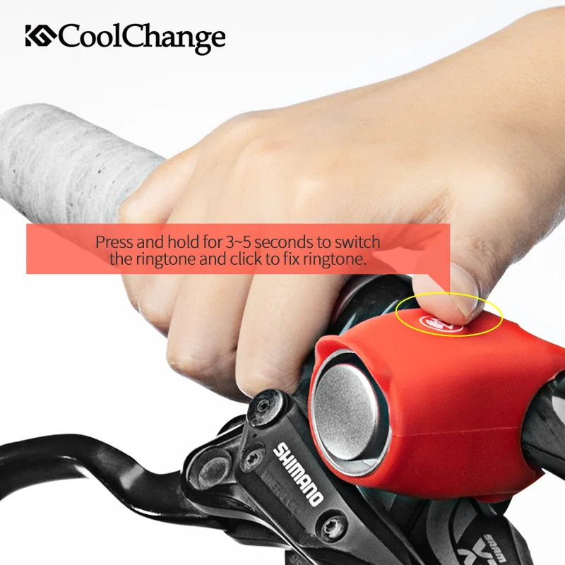 Велосипедный звуковой сигнал CoolChange водонепроницаемый 110 дБ ультралегкий