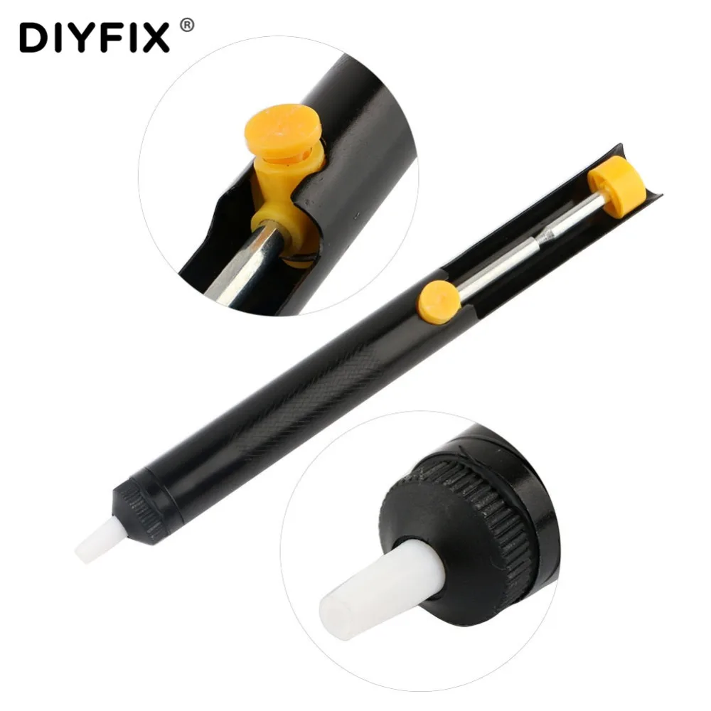DIYFIX припоя присоска демонтажный Насос Вакуумный паяльник осушитель портативный всасывающий оловянный ручка для нанесения тату ручные инструменты сварочные инструменты