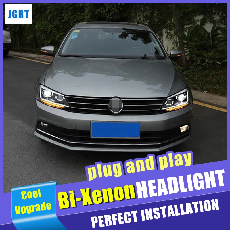 Автомобильный Стайлинг для VW Jetta фары 2012-2018 MK6 светодиодный фар HID комплект