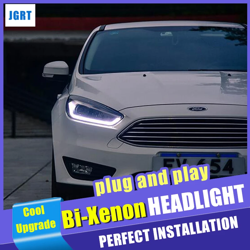 Новый дизайн для головных ламп ford focus 2015 2018 комплект биксеноновых линз