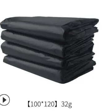 100x120cm 3.2s 20pcs 9 Размер 3 Толщина большой плоский Топ Тип ультра сильные мешки для мусора утолщенные экологически чистые отель сад ежедневное использование мусора черные мешки - Цвет: 100x120cm 3.2s 20pcs
