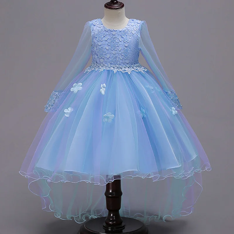 New Kids Dresses For Summer Wedding Girls Dress Chiffon Princess Christmas Party Clothes Toddler Vestido | Детская одежда и обувь