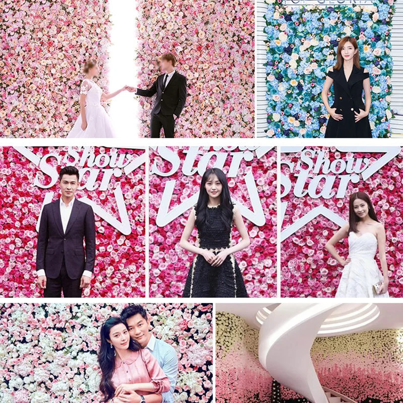 40x60 см Роза Гортензия цветок стена Европейский стиль искусственные цветы для