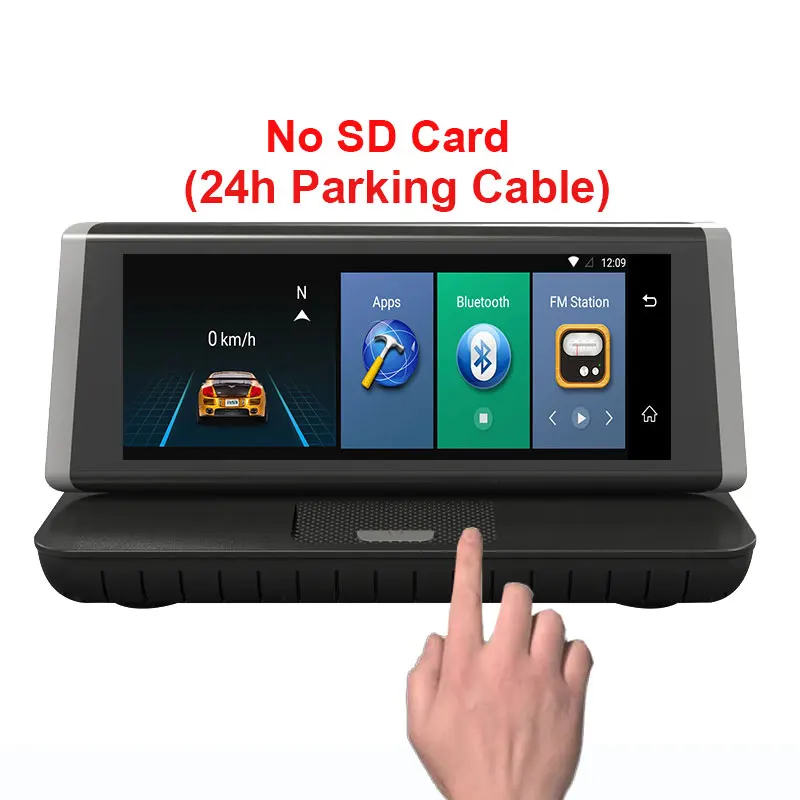 24H And No sd card Kampacar " Wifi 4G Автомобильный видеорегистратор камера зеркало GPS HD 1080P Android Dash Cam Bluetooth ADAS навигация автомобильный видеорегистратор для автомобилей - Название цвета: 24H And No sd card