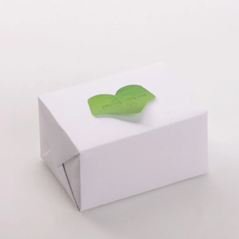 Lifelike leaves креативные липкие нотки классная доска бумажная наклейка подарок лист