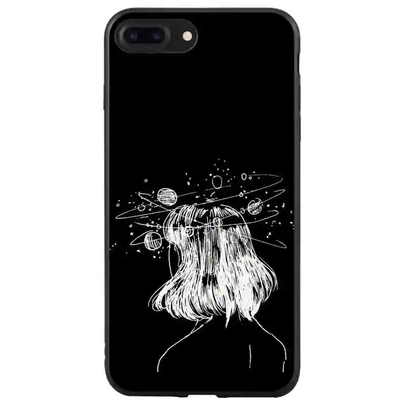 Мягкий силиконовый чехол для iPhone 6, 6 S, 6 Plus, 7, 7 Plus, 8, 8 Plus, X, 5, 5S, SE - Цвет: TPU  F422