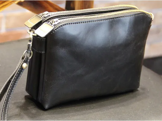 Горячая Новая мода Ретро Кожа Мужская маленькая сумка коричневая через плечо