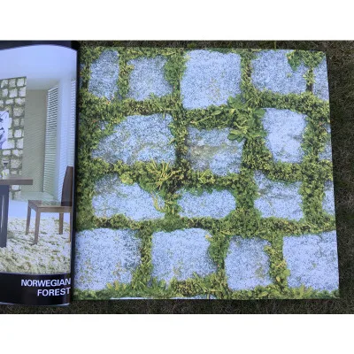 

3D Flowers Plants Bricks Stereo Wallpaper Retro Stone Bricks Nostalgia Barber Shop Clothing Store Background Wall Paper Roll