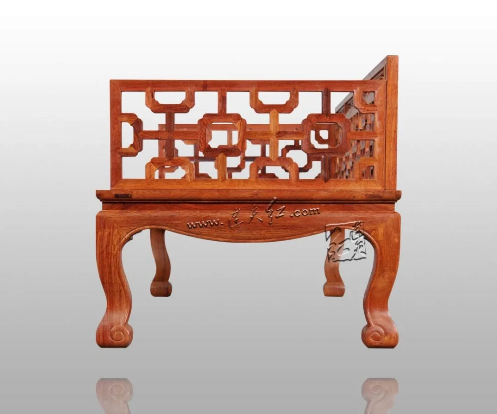 Chinese Classical Rosewood Arhat Bed Luo Han chuang Antique Ming&ampQing Furniture living room carved Sofa Solid Red Wood Arhatbed |