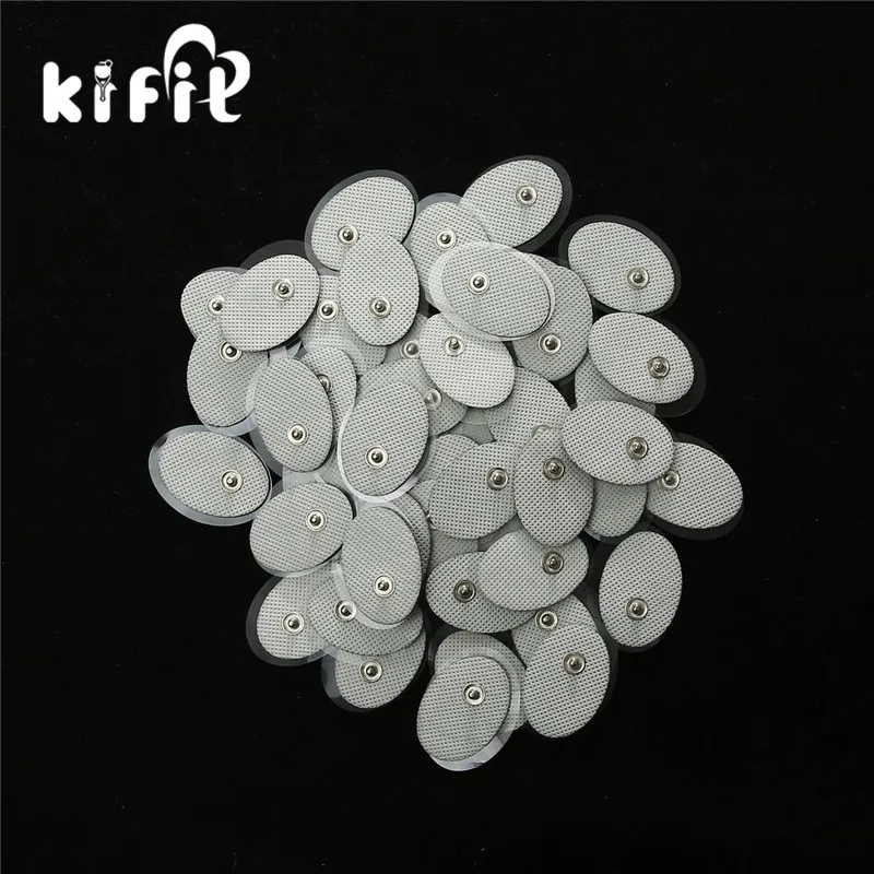 KIFIT 50 шт. электроды колодки для цифровой TENS Меридиан терапия массажные пластыри машина электронный массажер для физиотерапии