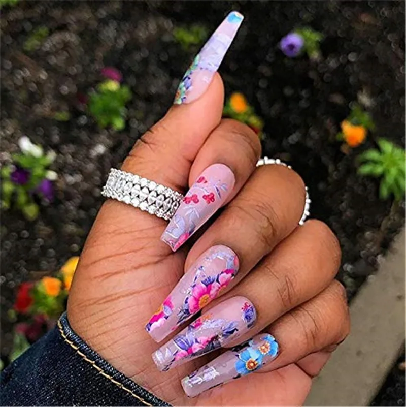 Лазерный голографический стикер для ногтей 10 рулонов цветные наклейки в виде