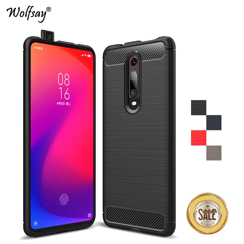 

For Xiaomi Redmi K20 Pro Case Brushed Carbon Fiber Soft Silicone Phone Case For Xiaomi Redmi K20 Pro Cover For Xiaomi Redmi K20