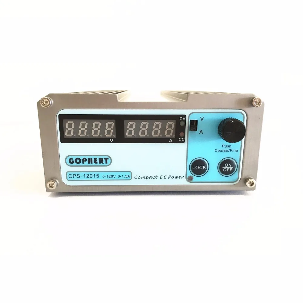 ХП 12015 Регулируемый источник питания постоянного тока 120V 0-1.5A Регулируемый источник питания постоянного тока без шумовых эффектов gophert CPS-12015