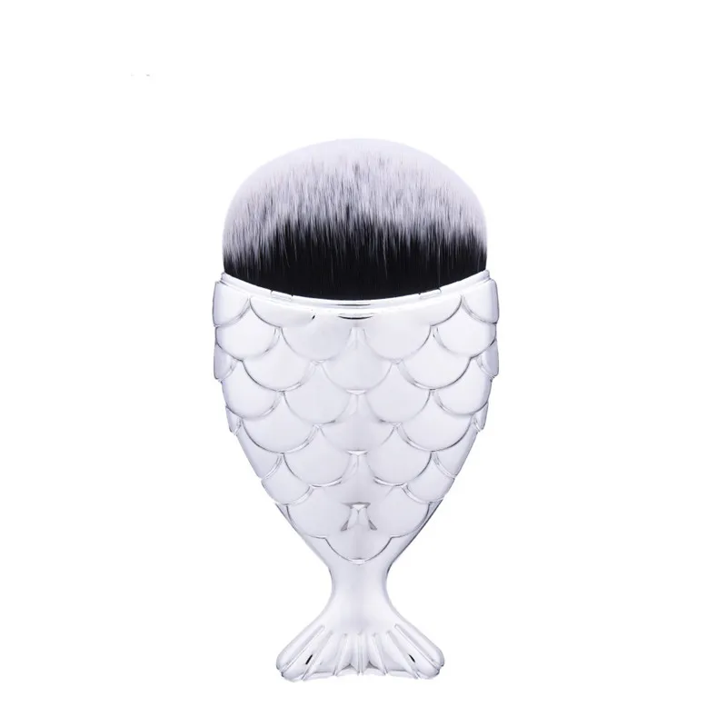 1Pcs CTYLXYF Hot Selling Fish tail Professional Powder Blush Brush Facial Care Beauty Foundation Makeup Brushes | Красота и здоровье