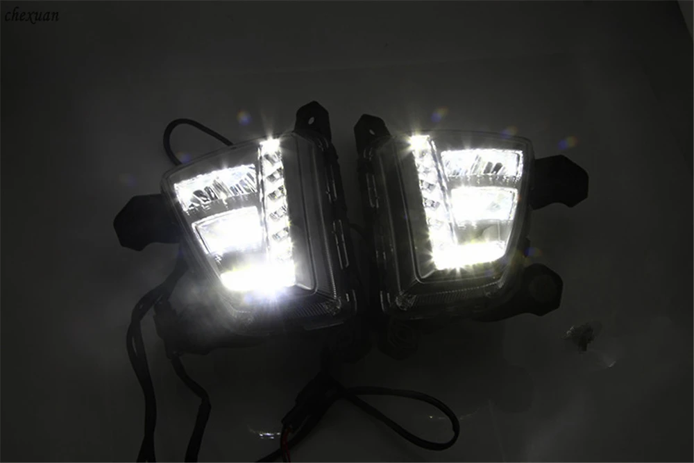 Cscsnl 1 комплект Автомобильный светодиодный вождения DRL Габаритные огни дневного света 12V ABS колпак противотуманных фар для hyundai IX25 Creta