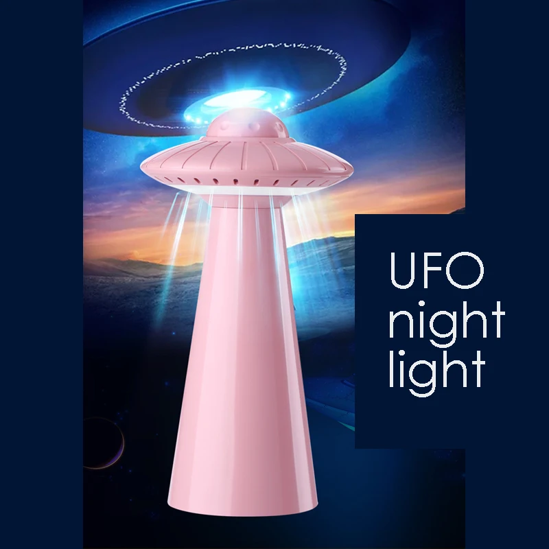 Luminous Toys UFO Nightlight Table Lamp Student Reading Eye Protection Led Book Lamp Bedroom Motion Sensor USB Novelty & Gag Toy