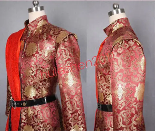 Мужской костюм для косплея King Prince Joffrey Baratheon COS средневековый наряд платье халат