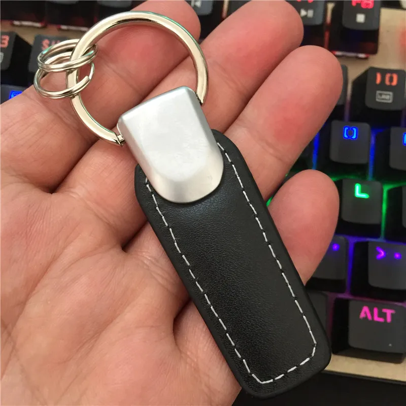 Songlin Кожаный Автомобильный брелок для ключей с логотипом автоэмблема цепочка