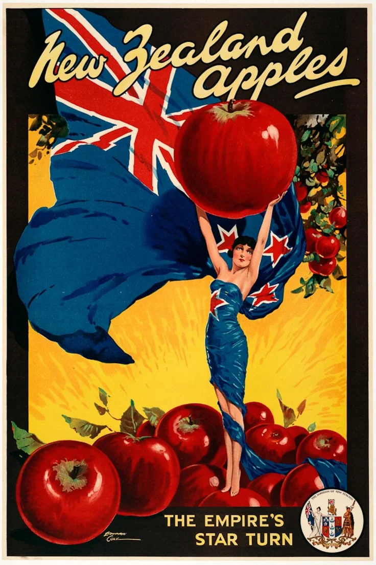 NZ New Zealand Apples Maori Travel Retro Vintage Kraft Poster Canvas Painting DIY Wall Sticker Home Bar Posters Decoration Gift | Дом и сад