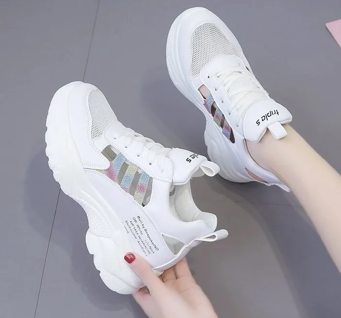 

High Quality Sneakers Platform Mesh Tenis Chunky Sneakers Women Casual Shoes Woman Summer Sneaker Dad trainers chaussures femme