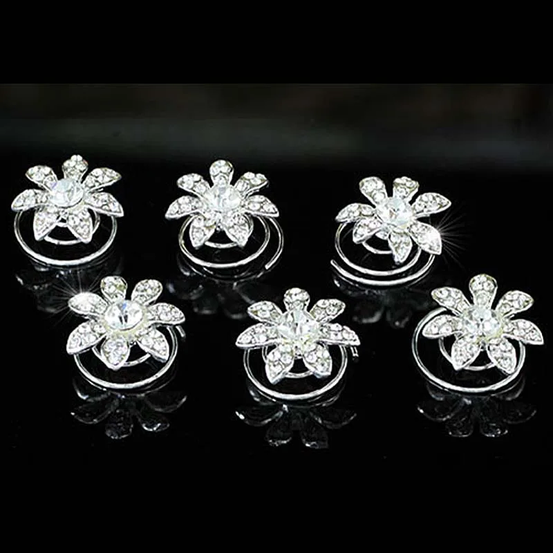 6 шт. в наборе Хрустальный цветок для невесты CP1147 | Украшения и аксессуары