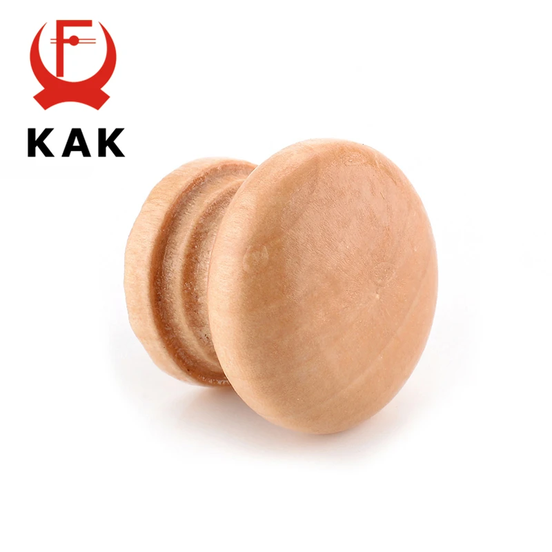 KAK 10 шт. 2.5X2CM ящик для шкафа среднего размера из натурального дерева ручка двери