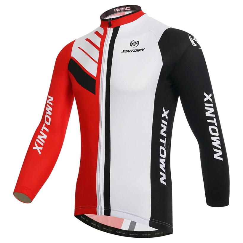 

XINTOWN Men/Women Bike Bicycle Wear Long Sleeve Jersey Breathable Sports Outdoor bike clothing spring autumn Cycling jerse Top