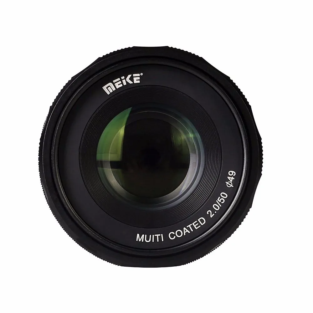 Meike телефон 50 мм f2.0 Большая диафрагма ручная фокусировка объектив для Sony E Mount a5100