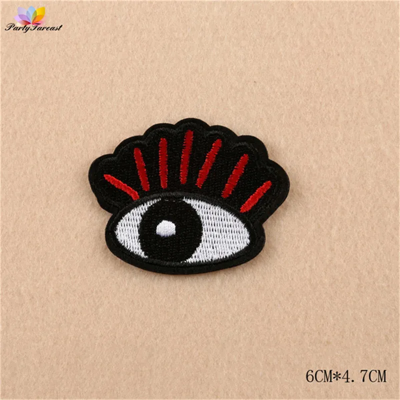 PF Сексуальная Губ Глаз Ткань Патч Вышитые Патчи для Одежды Наклейки Аксессуары