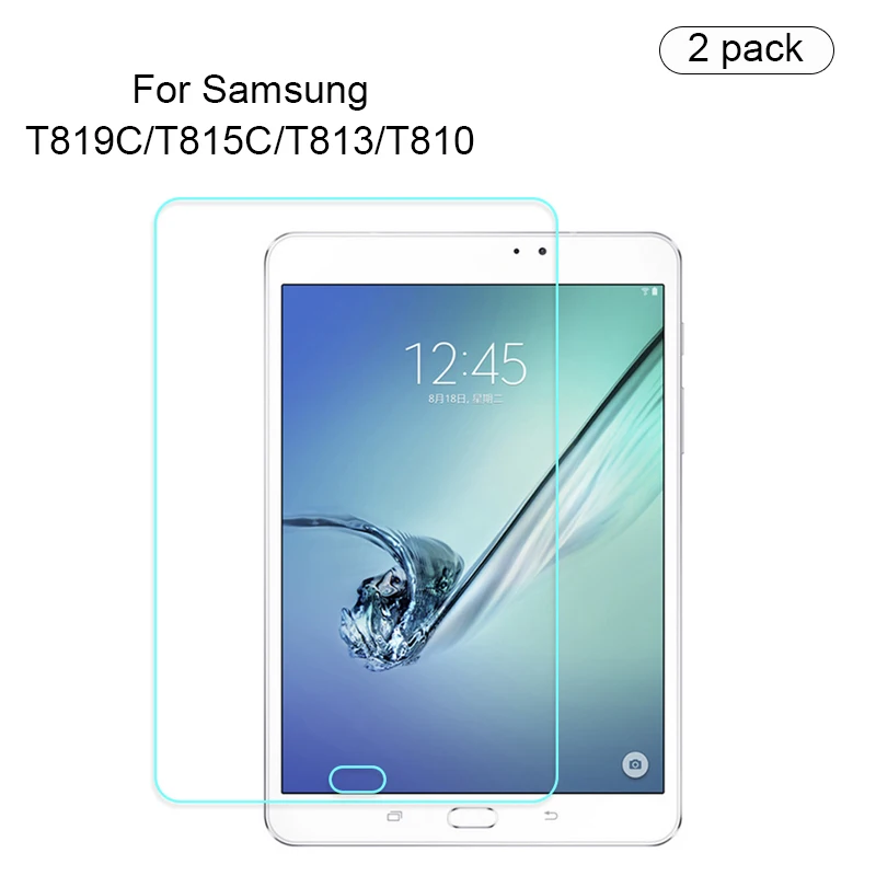 

2 шт./лот 9H закаленное стекло для Samsung Galaxy Tab S2 9,7 дюймов T819C T815C T813 T810 Защитная пленка для экрана планшета стальная пленка