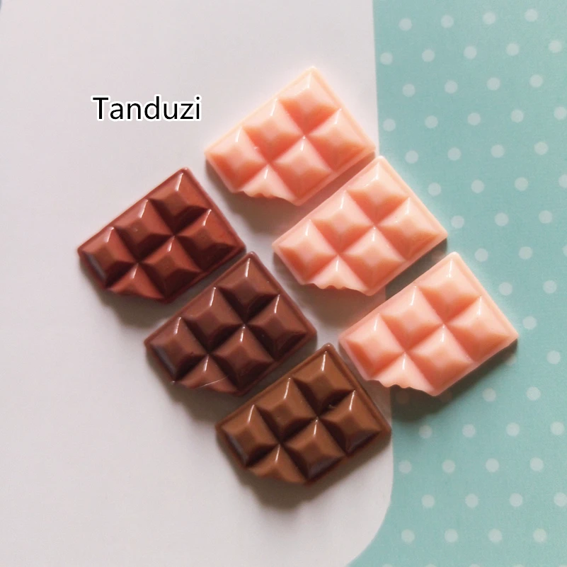 20 шт. миниатюрные кабошоны для шоколада Tanduzi из смолы с плоским основанием