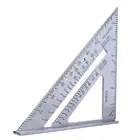 Треугольный транспортир 7 дюймов из алюминия, инструмент для измерения квадратных углов