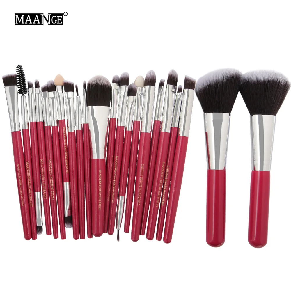 MAANGE Pro, 22 шт., набор кистей для макияжа, тени для век, Тональная основа, пудра, подводка для глаз, Кисть для макияжа губ, косметический набор, Maquiagem