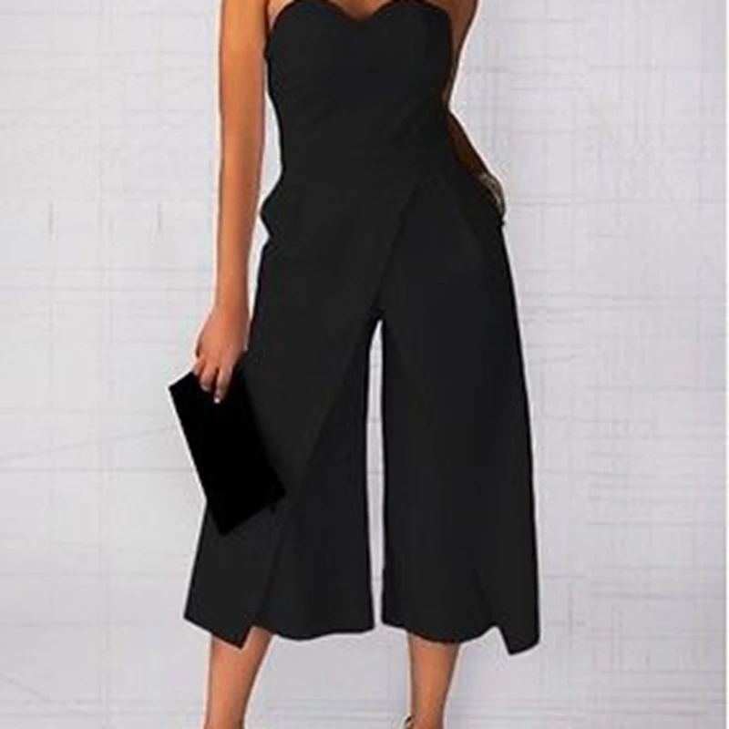 

Women Clubwear Bodycon Sleeveless Jumpsuit Romper Playsuit Long Pants Trousers