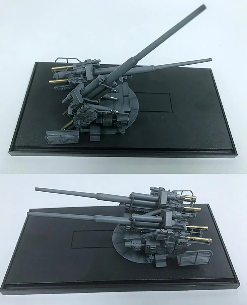WWII German FLAK40 128 мм ZWILLINGSFLAK 1945 1/72 Готовая модель зенитная пушка| |