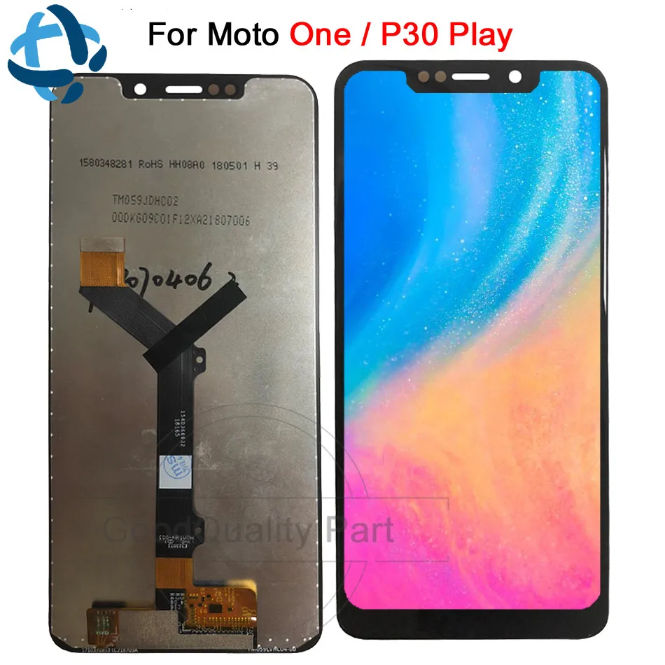 ЖК-дисплей 5 9 дюйма для Motorola Moto One сенсорный экран дигитайзер P30 версия зеркальная