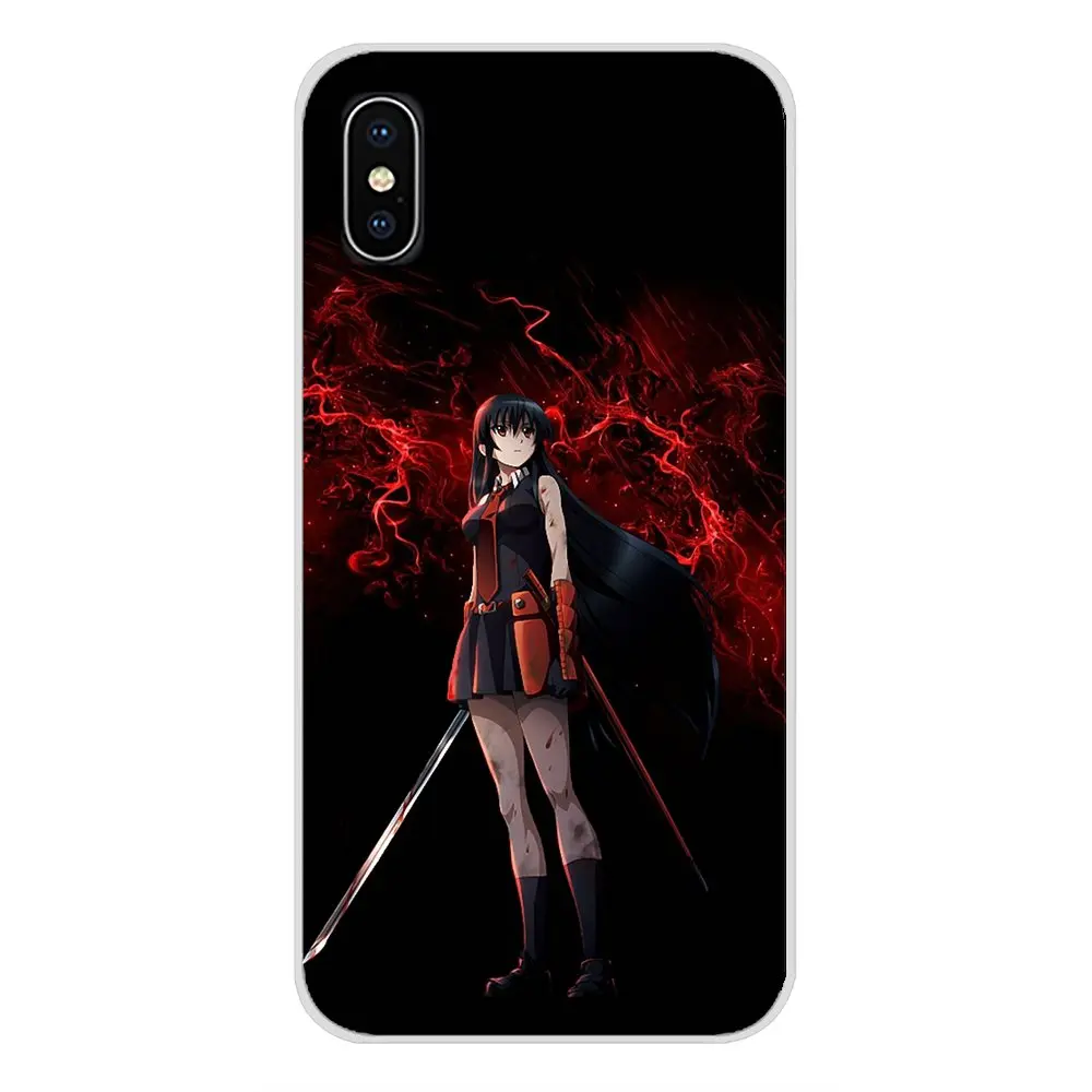 Аксессуары чехлы для телефонов Apple iPhone X XR XS MAX 4 4S 5 5S 5C SE 6 6S 7 8 Plus ipod touch Akame Ga Kill Anime |