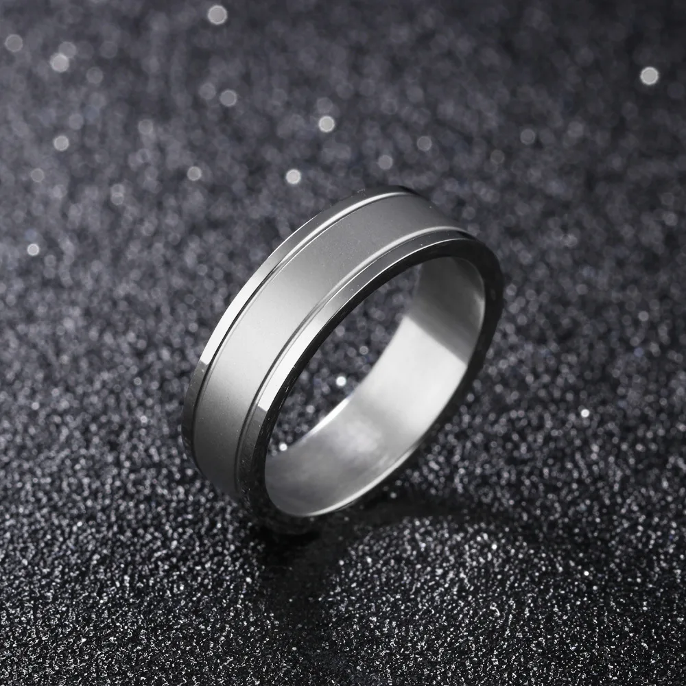 OPK Романтика тусклый полированный Свадебные Кольца для возлюбленной мужчин