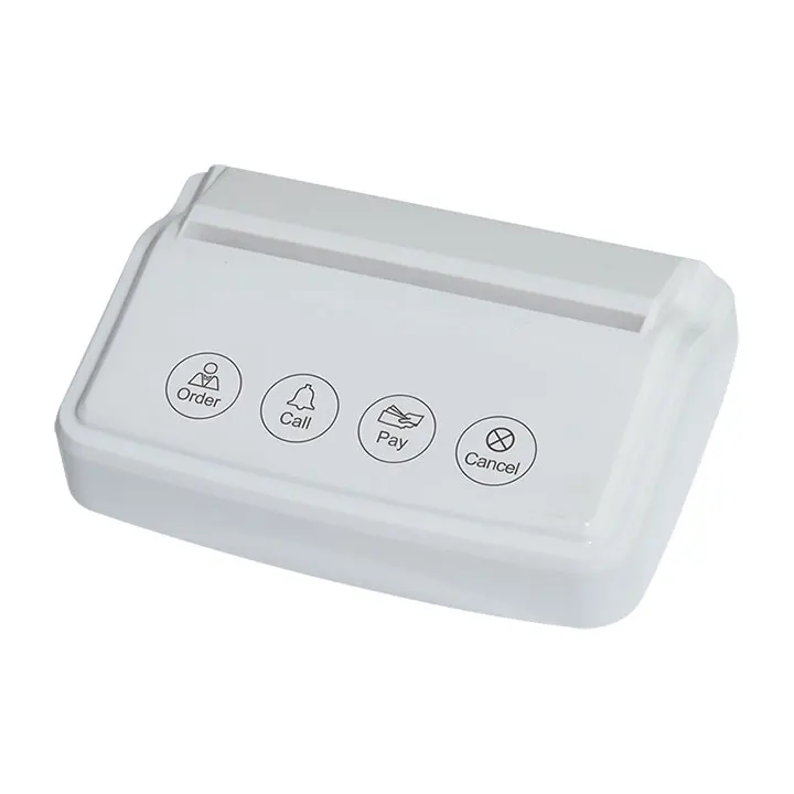 Беспроводная кнопка вызова официанта 4 кнопки настольный абонент с картой меню