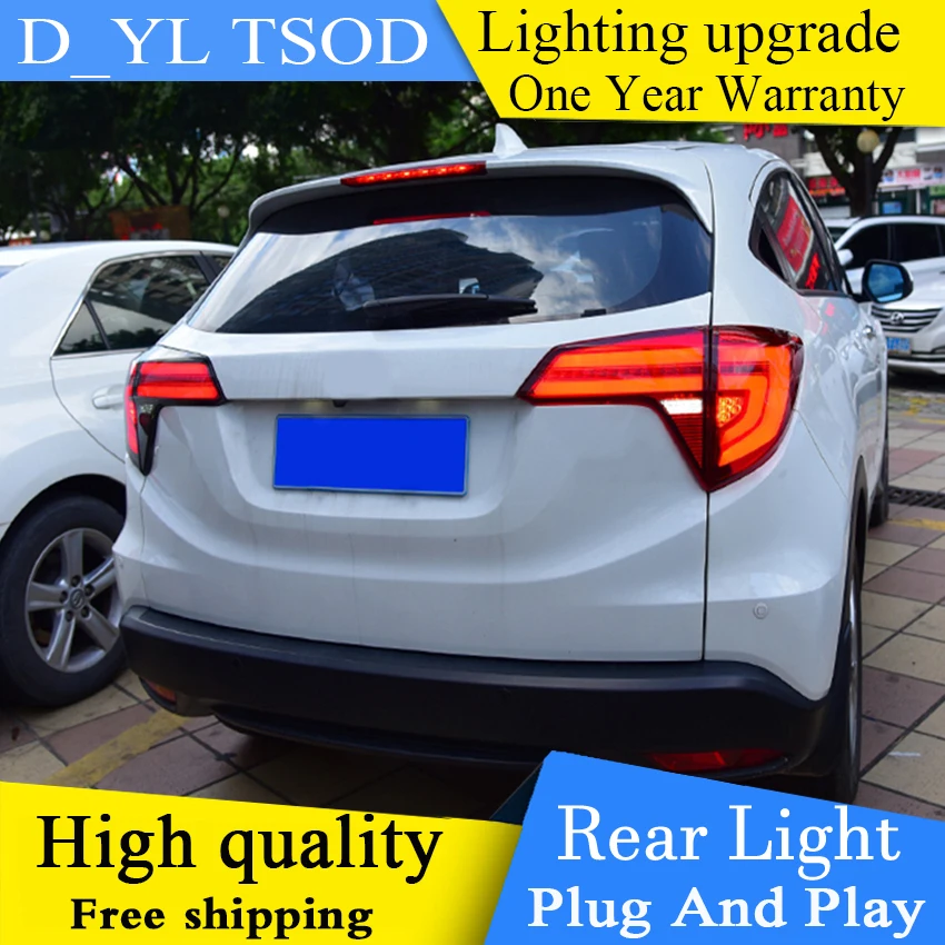 Автомобильный Стайлинг динамический поворотник задние фонари для Honda hr-v HR-V задний фонарь светодиодный задний фонарь привод+ тормоз+ сигнал