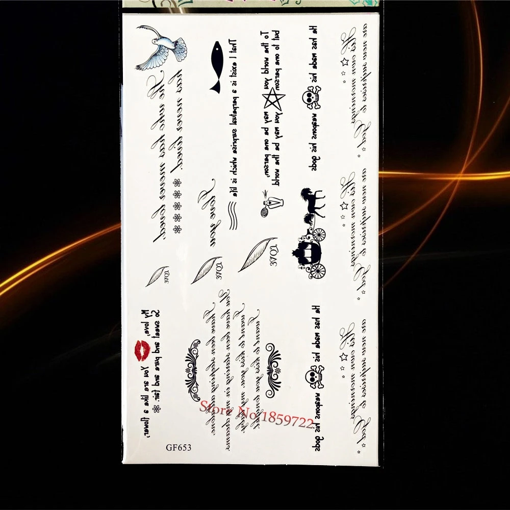 1 шт большой тату Цветок на руку Временные татуировки для Для женщин плечо макияж