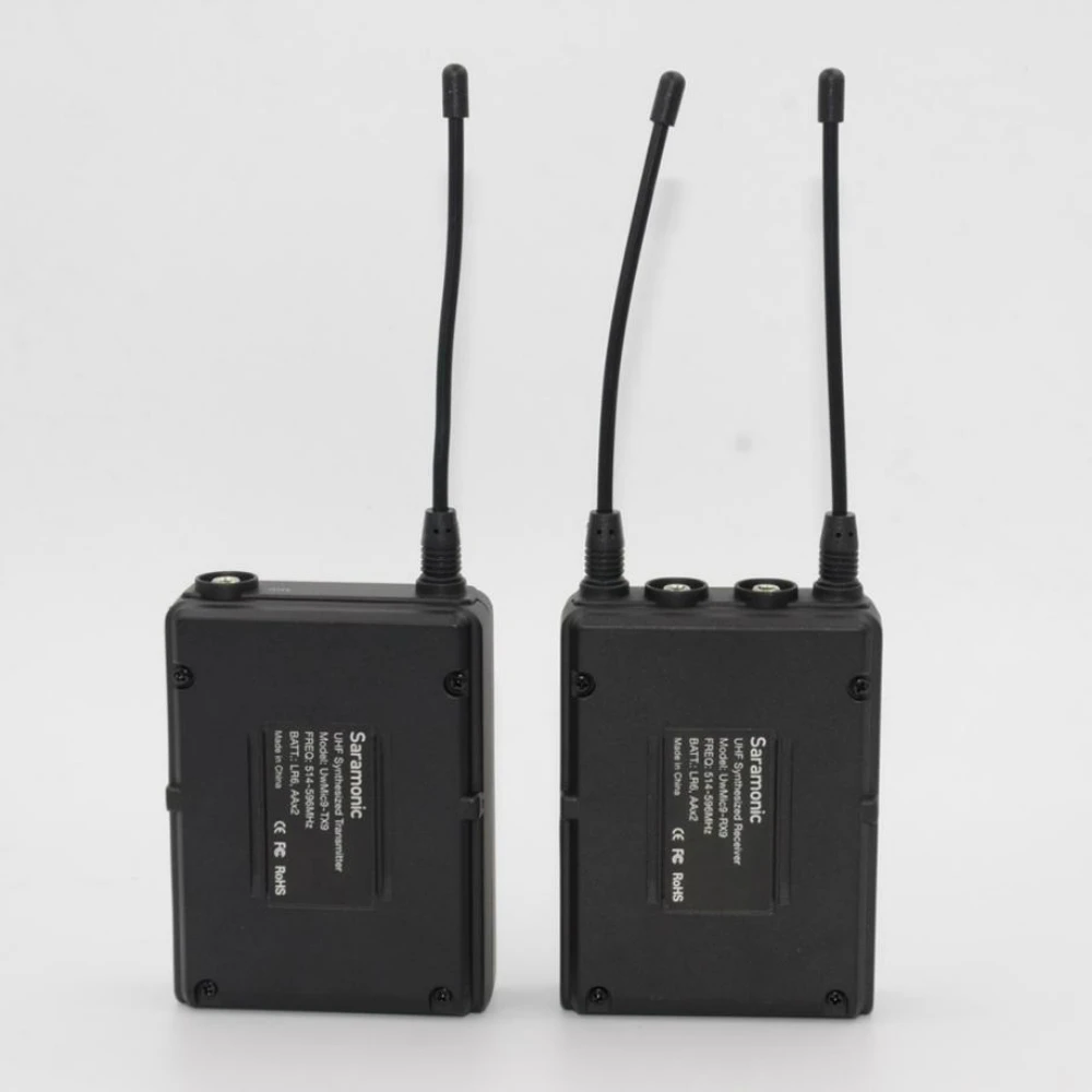 Saramonic UwMic9(RX9+ TX9) вещание UHF Беспроводной петличный микрофон система для Dslr камеры микрофон для видеокамер Микрофон Canon