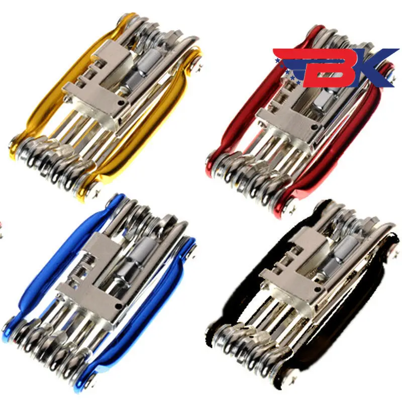 11 многофункциональный инструмент велосипед Аллен шестигранные ключи цепь