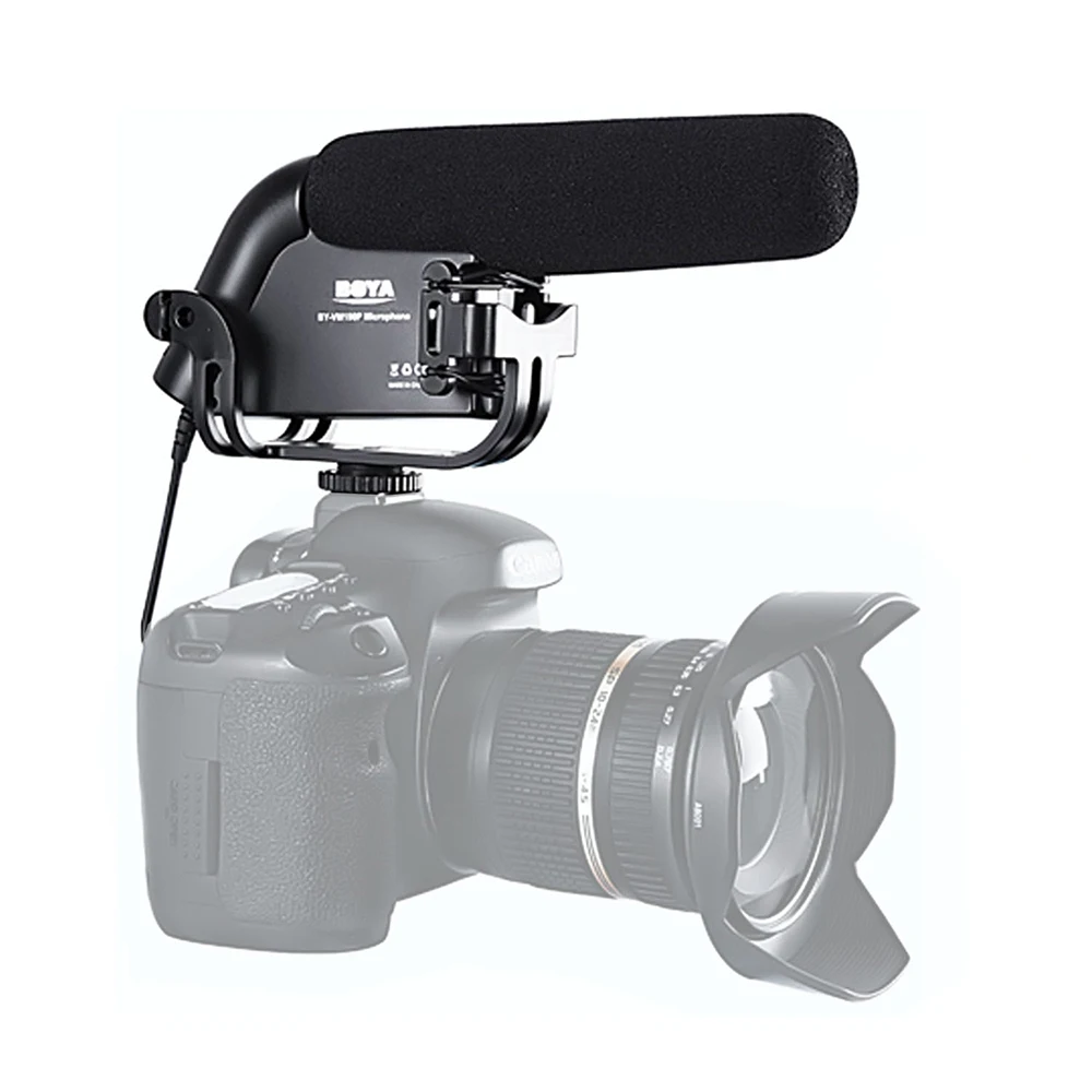 BY-VM190P профессиональный микрофон для камеры с крышкой Windshiel DSLR видеокамеры