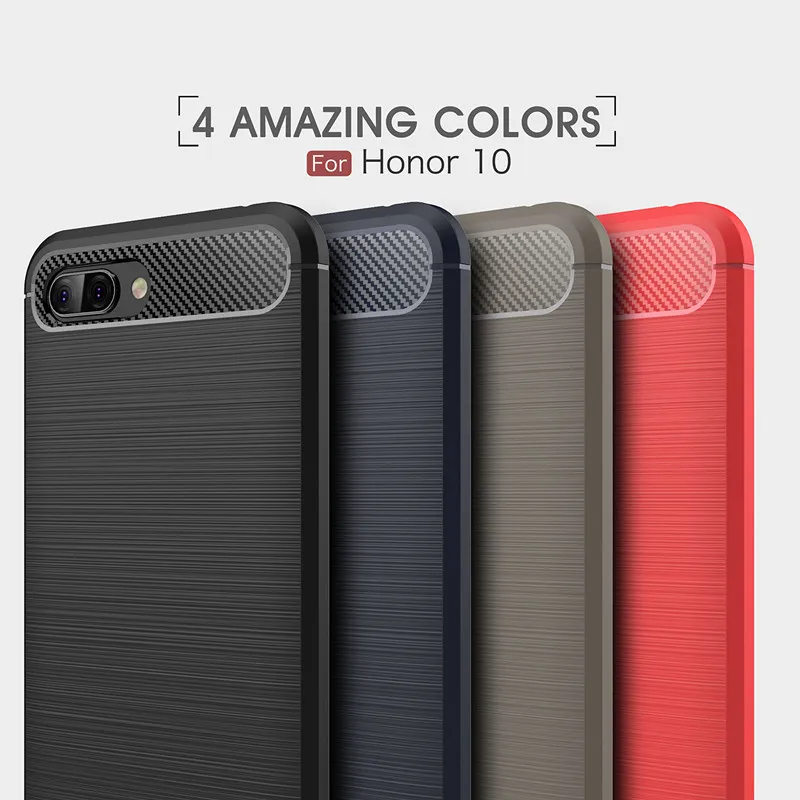 Чехол для мобильного телефона Honor 10 Hua Wei из углеродного волокна технология кисти