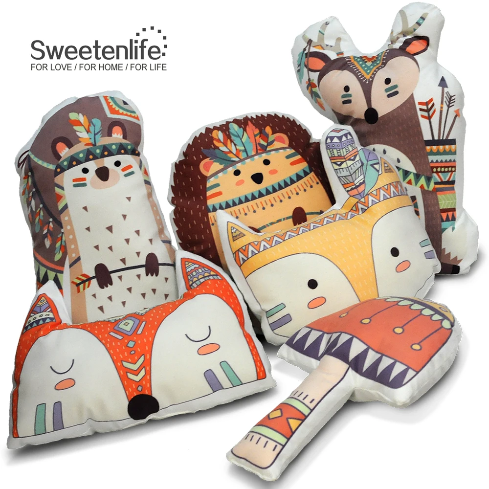 Sweetenlife подушка в форме мультяшных животных, диванная подушка, детские подушки, подушки, новинка, декоративные подушки, подушки для дома