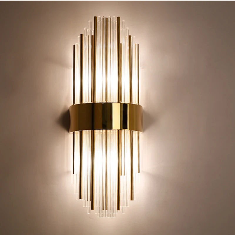High quality glass wall modern LED lights AC110V 220V living room bedroom lamp height | Лампы и освещение