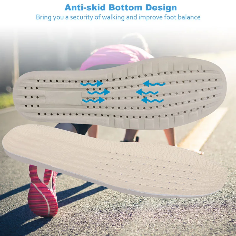 Soumit латекс утолщенной дышащая Спортивная стельки Running Cushion амортизация вставки