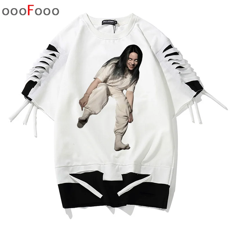 Billie Eilish футболка хип-хоп Мужская футболка уличный сверхразмерный Топ Мужская/Женская harajuku футболка высокое качество унисекс Лето